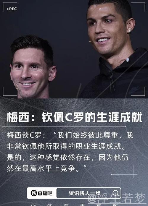 梅西盛赞C罗：钦佩他的辉煌生涯，他依然保持顶级水准